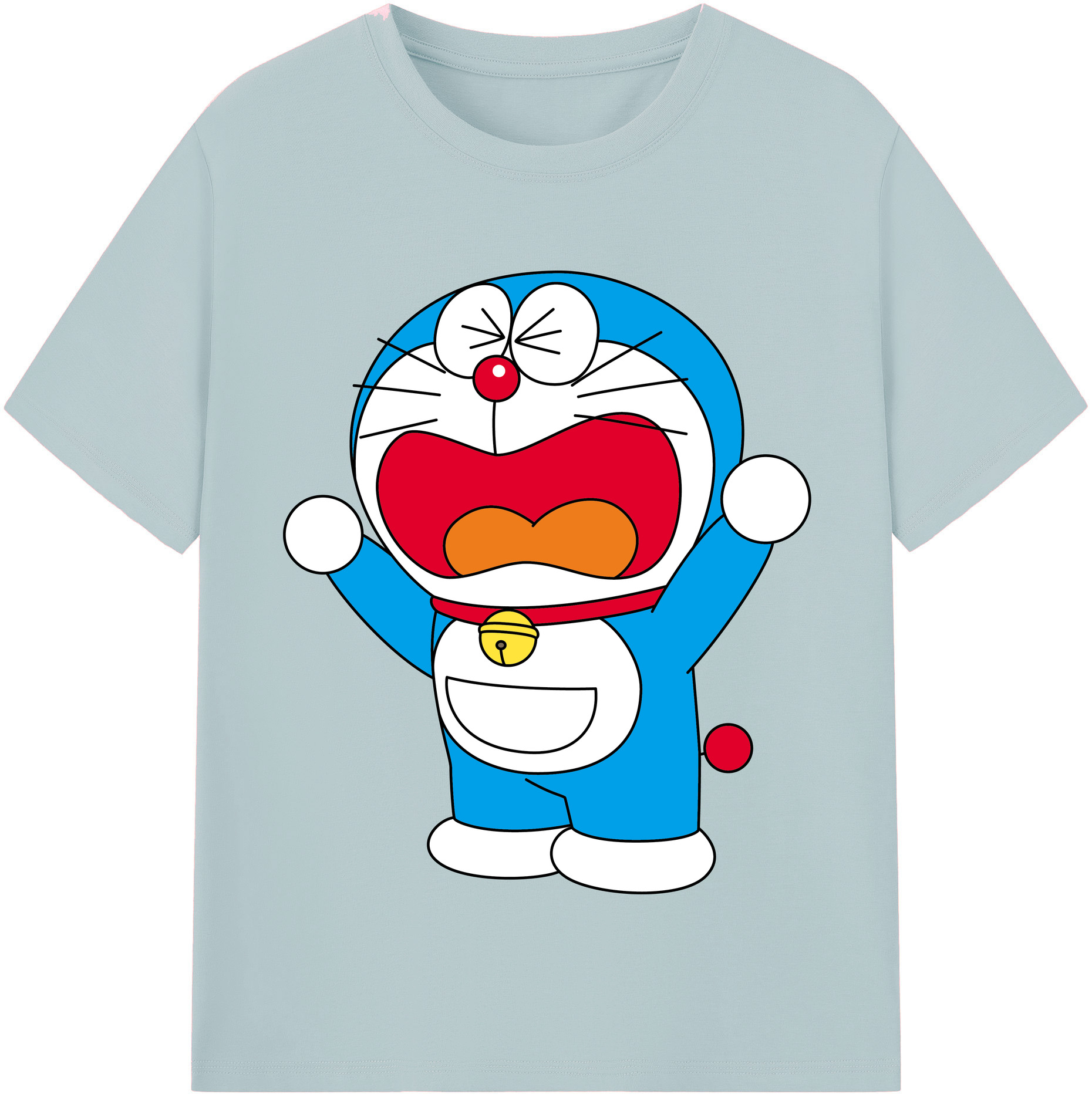（画像用） ドラえもん Doraemon 綿100％半袖Tシャツ（フロントプリント）